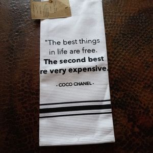 Coco Chanel funny dishtowel